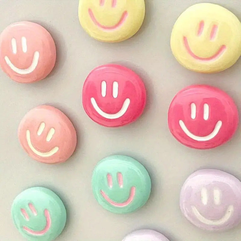 Smiley Face Round Fridge Magnets